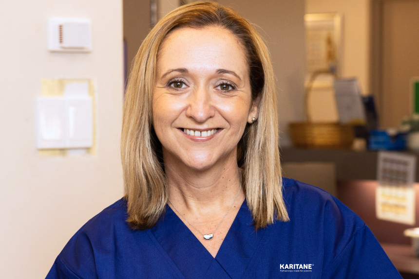 A Karitane In-Centre Care Nurse smiling